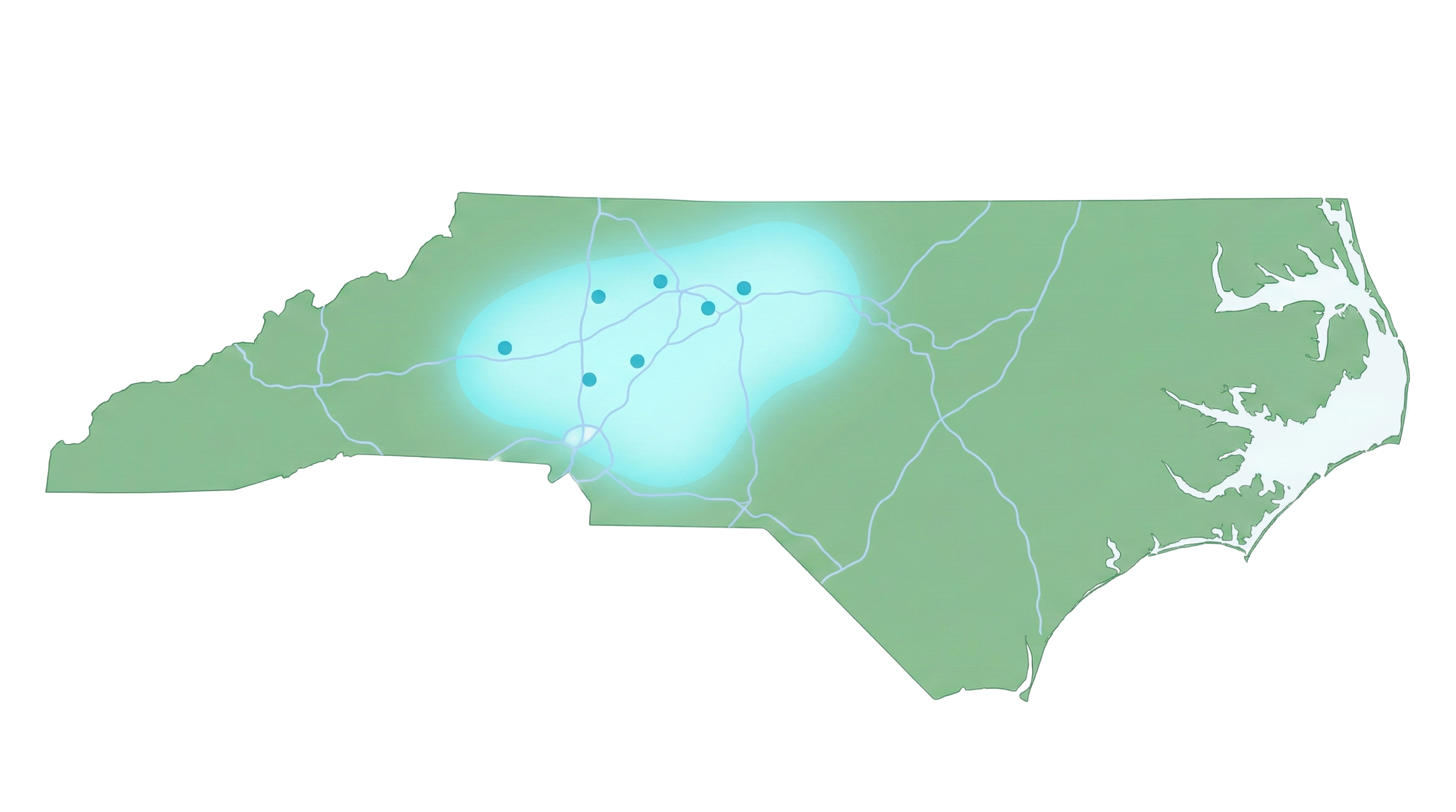 Map of Little Creek Construction Service Area